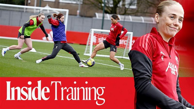 Inside Training: Liverpool's pre-Everton work ahead of Women's FA Cup clash