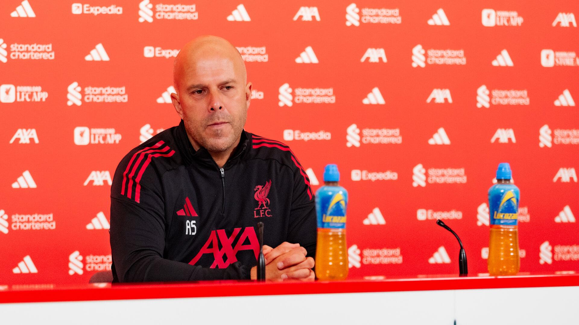 9am BST: Watch Arne Slot's pre-Merseyside derby press conference live