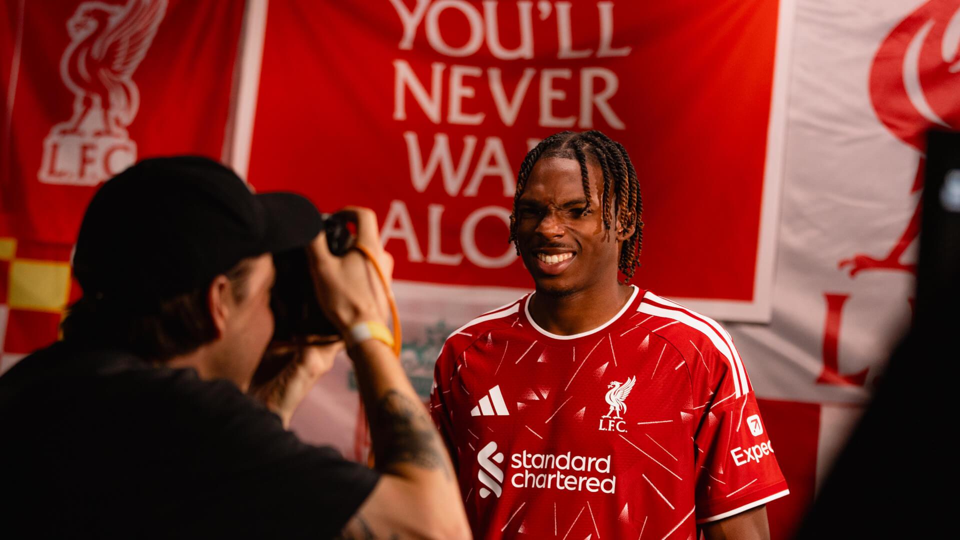 Photos: Behind the scenes of Liverpool squad's Premier League media day