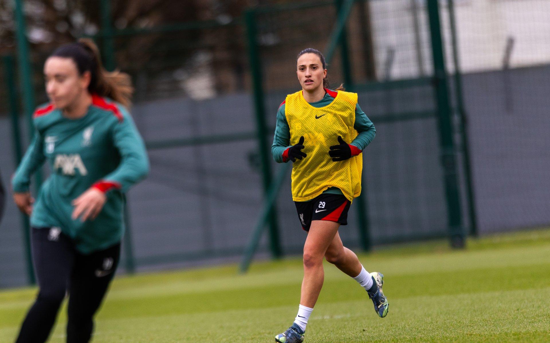 Training photos: Bernabe involved as Liverpool ready for WSL clash with West Ham