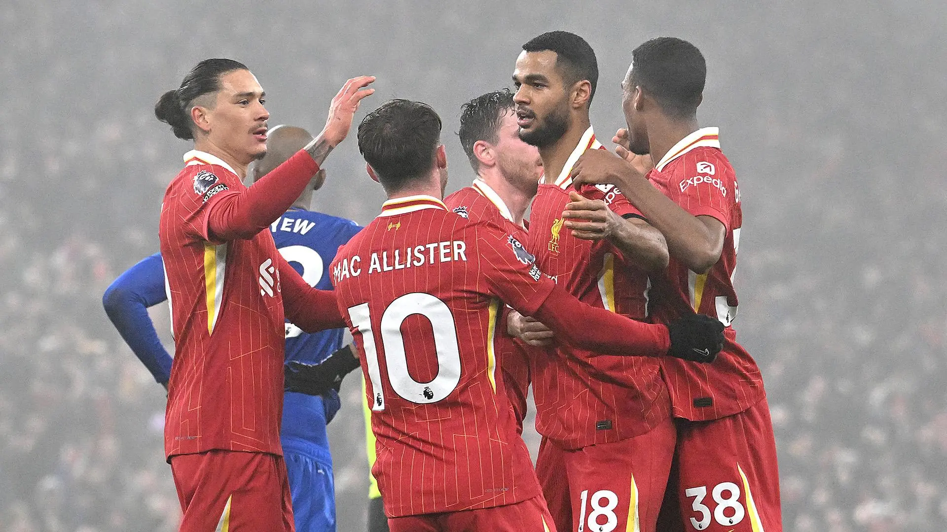 Who was Liverpool's Carlsberg Player of the Match against Leicester?