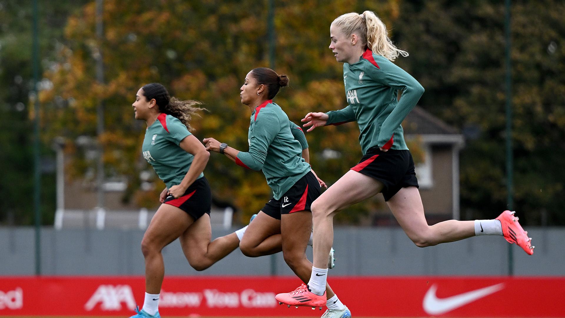 Gallery: Liverpool in training ahead of WSL trip to Aston Villa