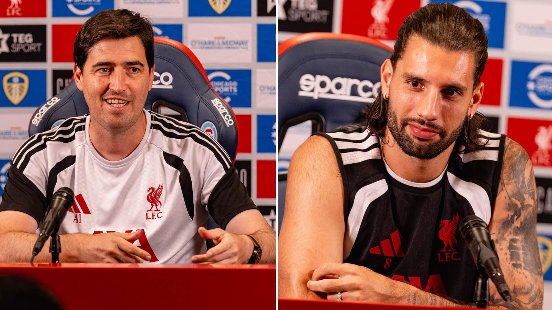 Watch Iraola and Szoboszlai's press conferences in Chicago on Thursday