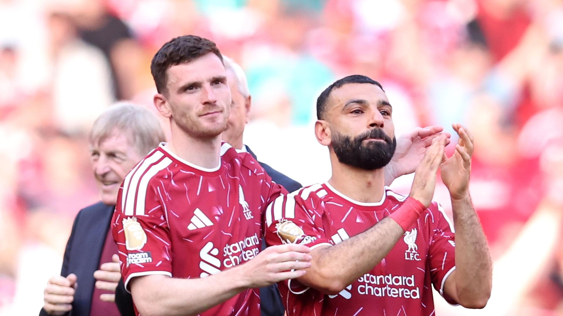 'It's very tough to leave a place like this' - Robertson and Salah on Anfield goodbye