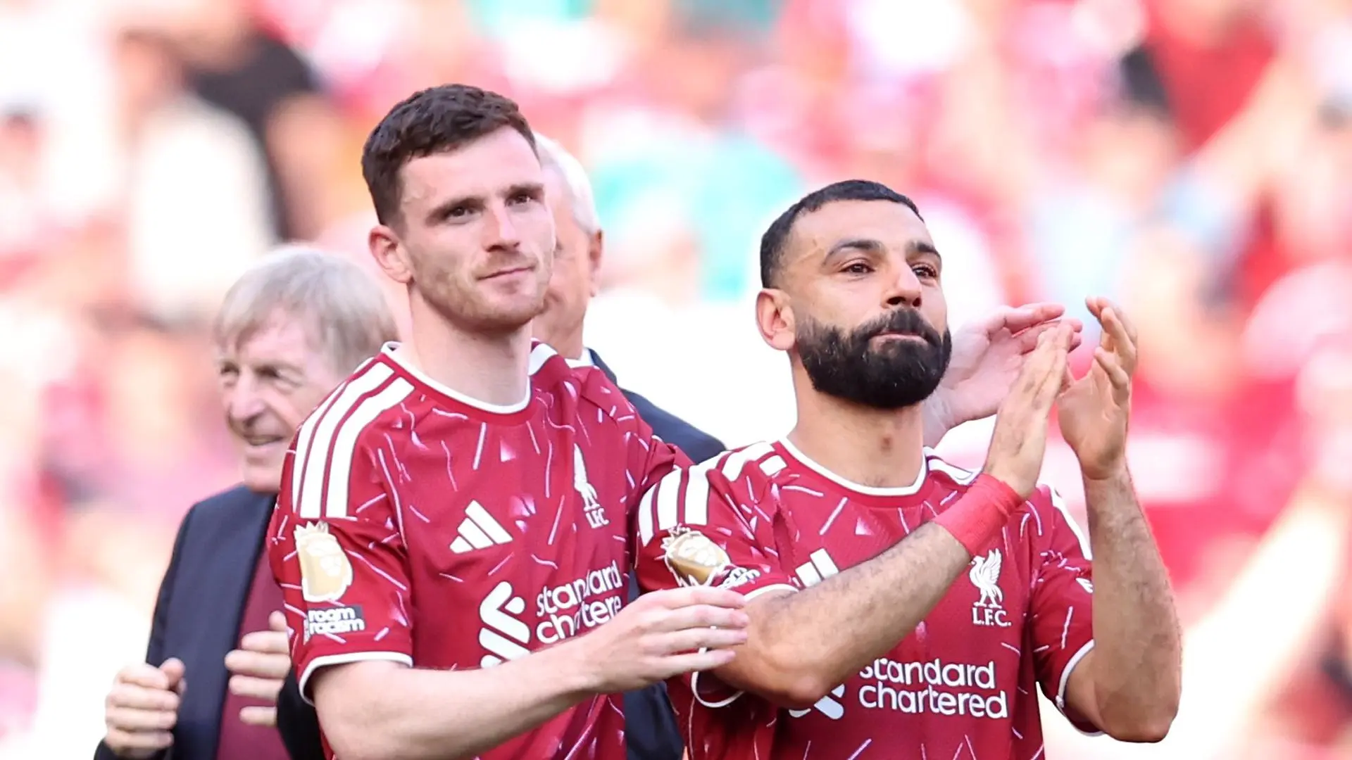 'It's very tough to leave a place like this' - Robertson and Salah on Anfield goodbye