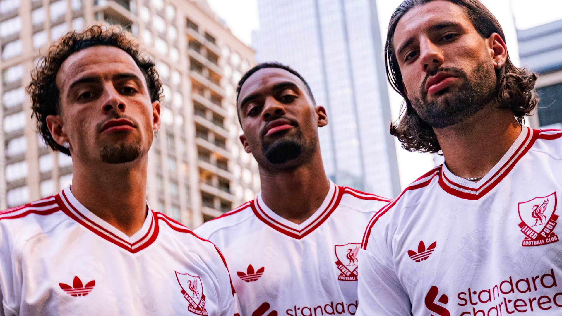 Photos: Liverpool stars try on new away kit for 2026-27 in the USA