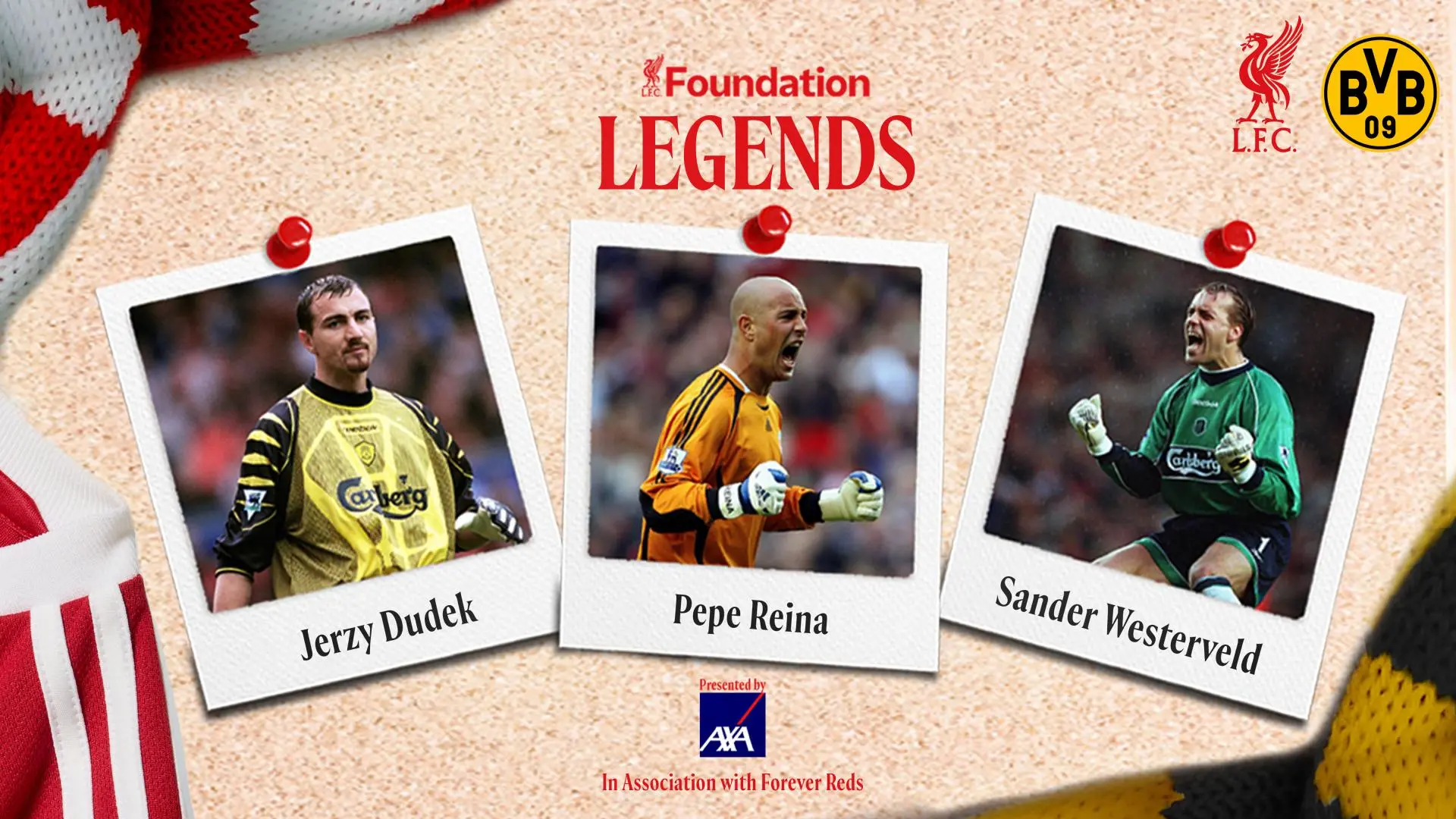 First three players confirmed for LFC Legends' clash with Borussia Dortmund