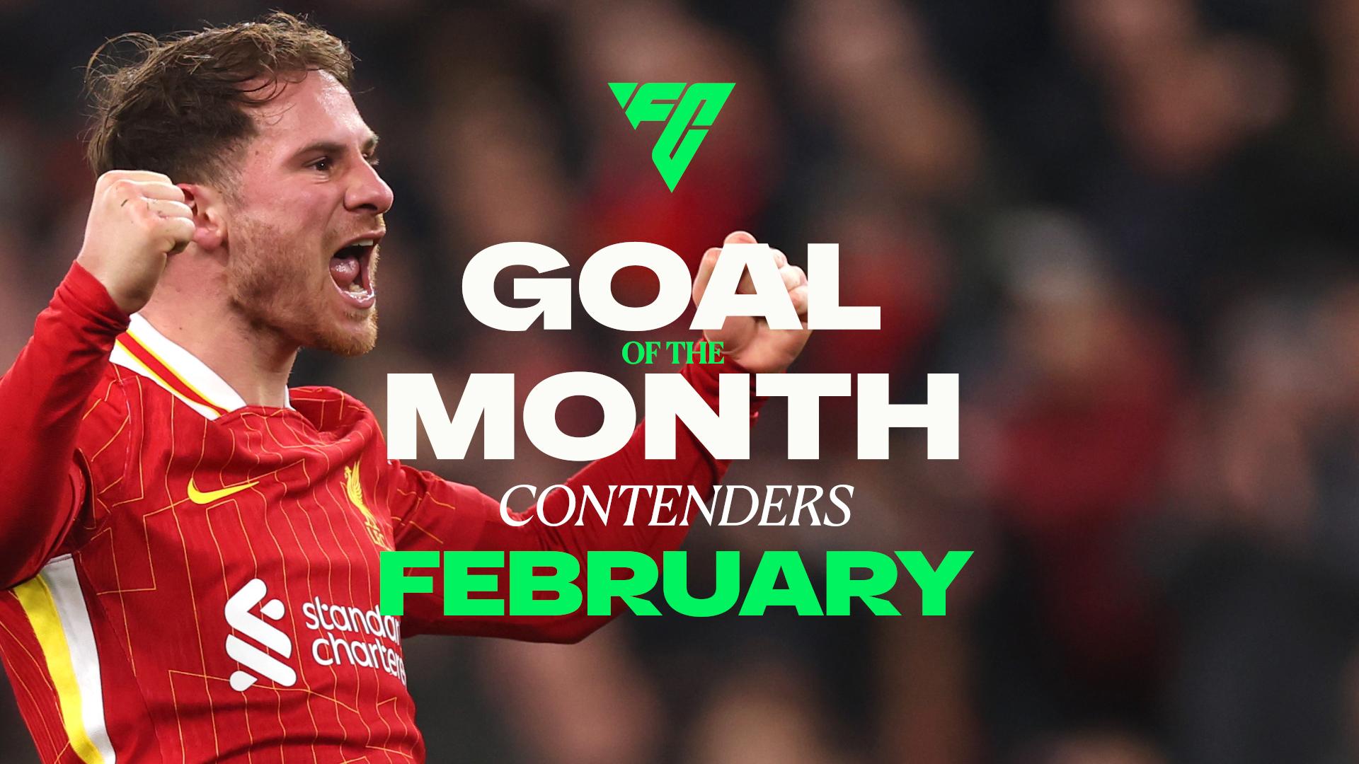 12 contenders - choose Liverpool's February Goal of the Month now