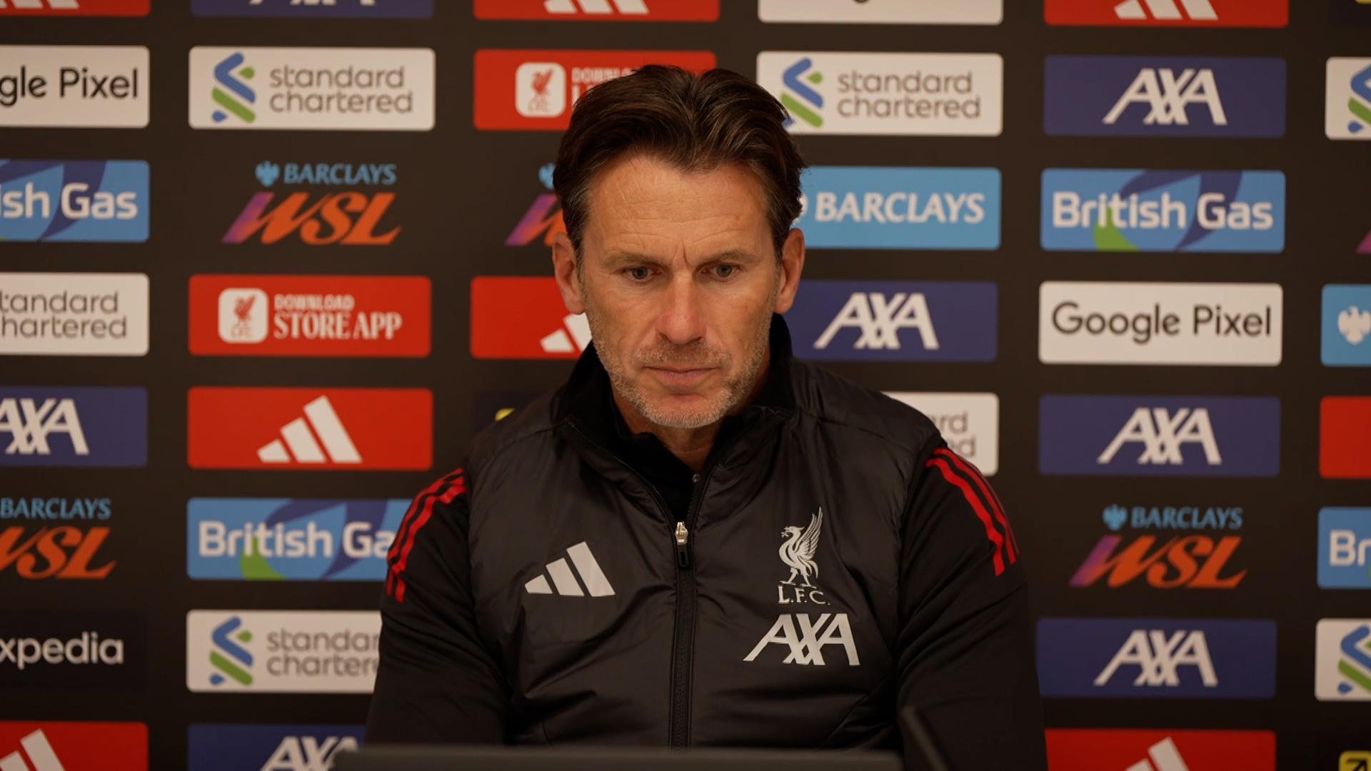 Watch Gareth Taylor's press conference ahead of LFC Women v Man Utd