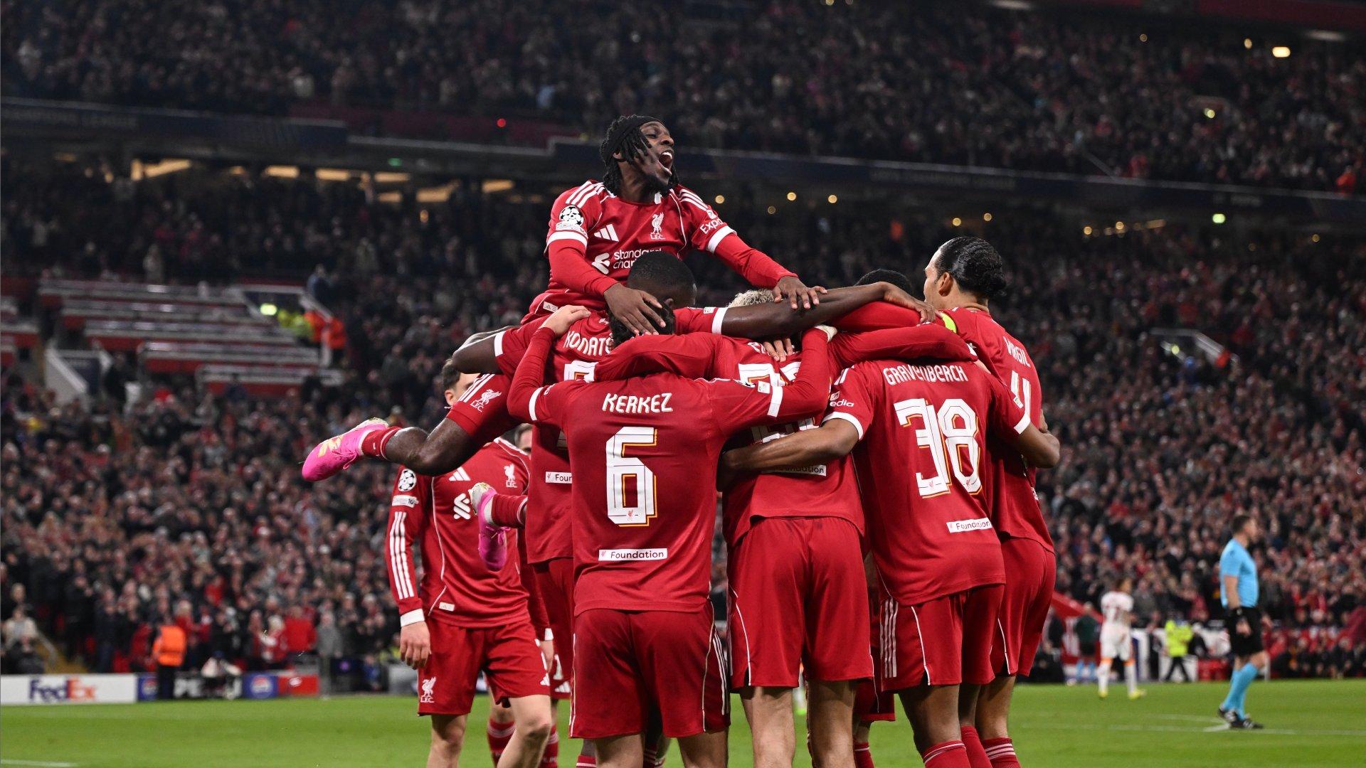Liverpool beat Galatasaray 4-0 at Anfield to reach UCL quarter-finals