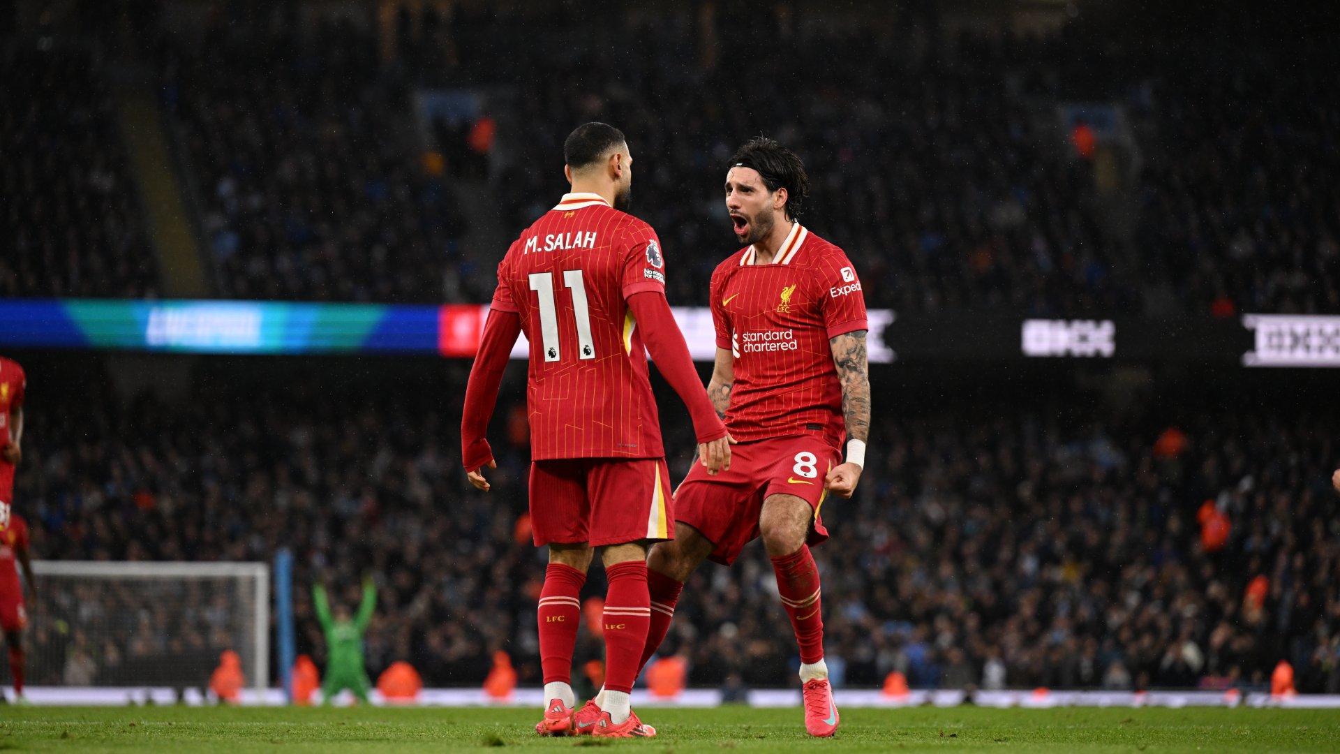 Man City 0-2 Liverpool: Salah and Szoboszlai goals send Reds 11 points clear