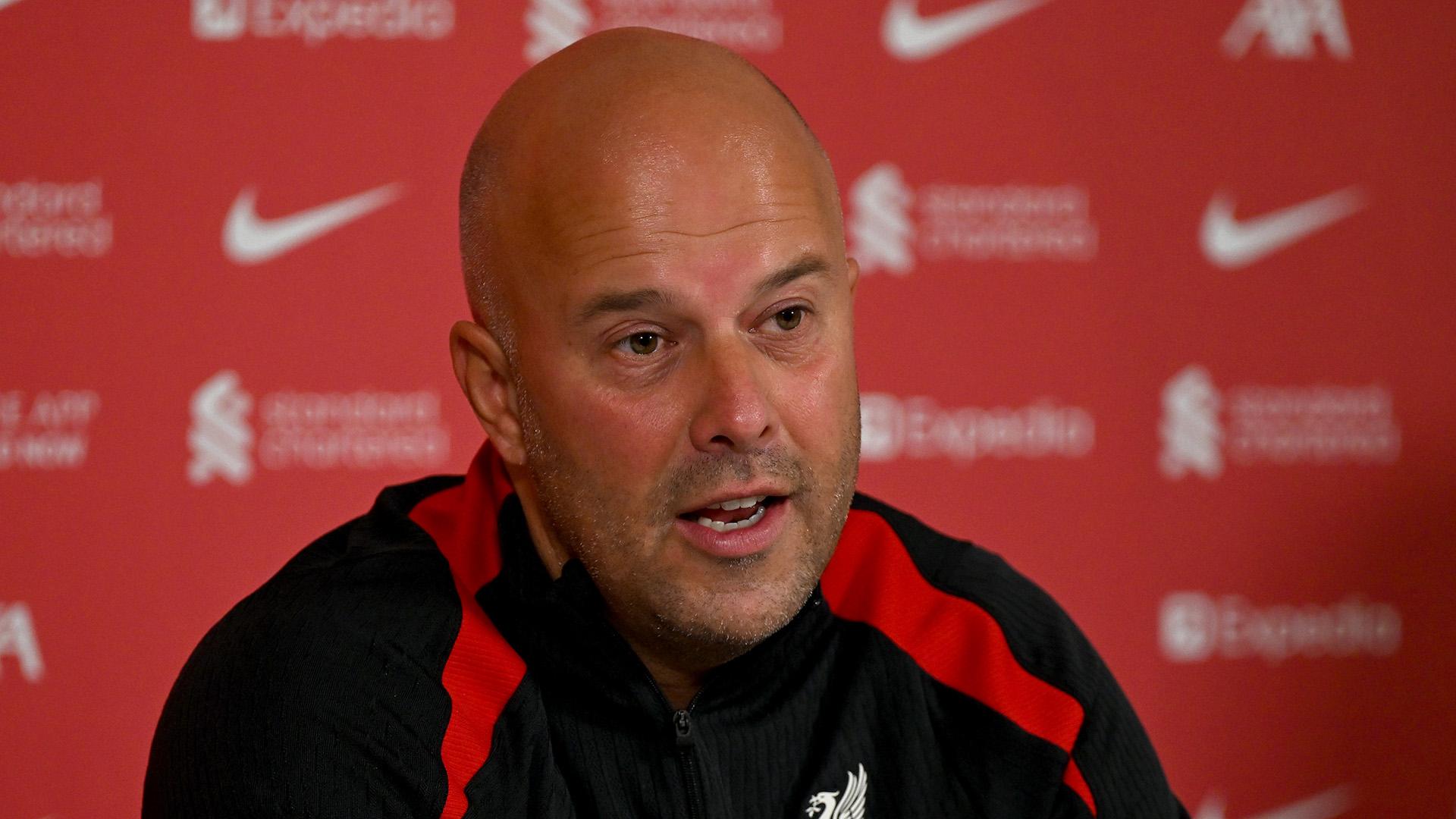 Arne Slot press conference: Brighton cup tie, squad options, young players and more