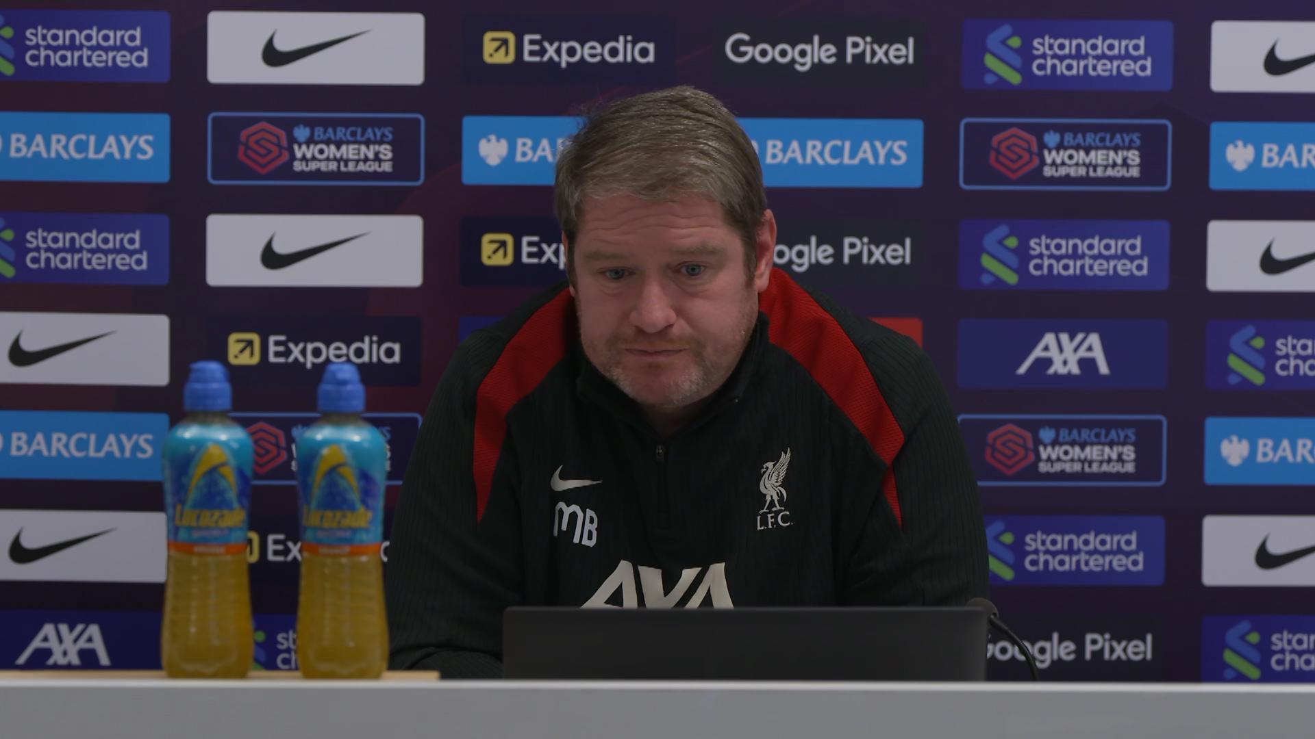 Watch Matt Beard's pre-Manchester City press conference