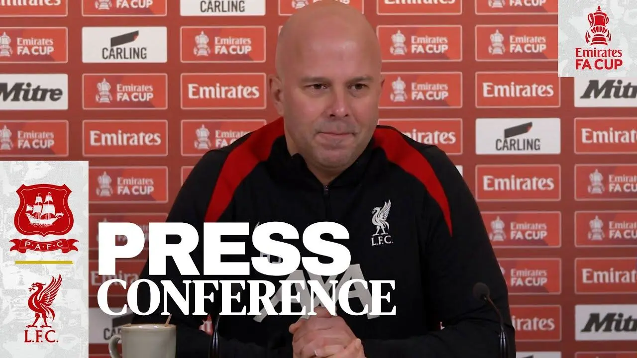 In full: Watch Arne Slot preview FA Cup tie with Plymouth