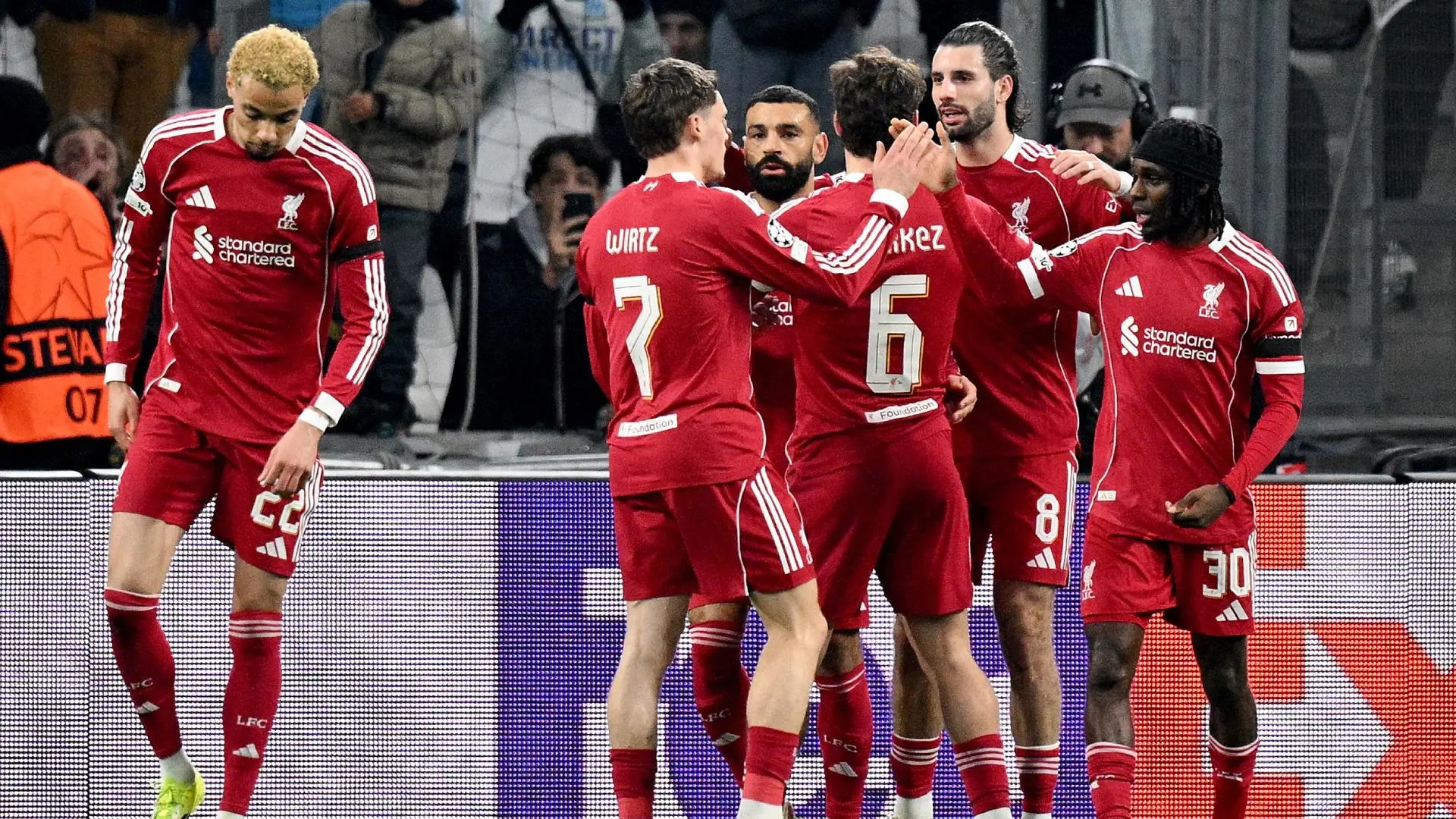 Who was Liverpool's Carlsberg Player of the Match against Marseille?