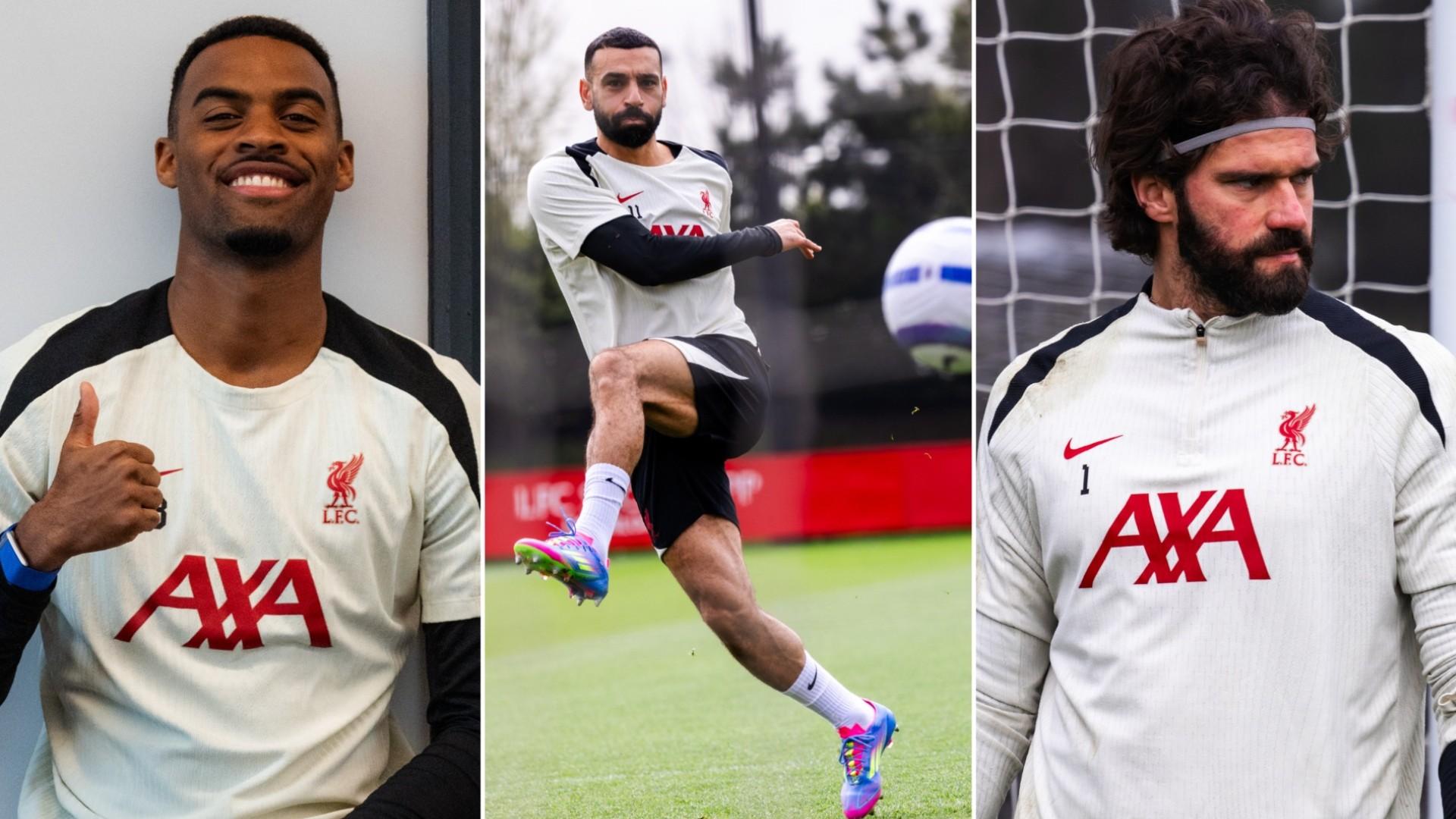 Training photos: Liverpool prepare for Merseyside derby as Premier League resumes