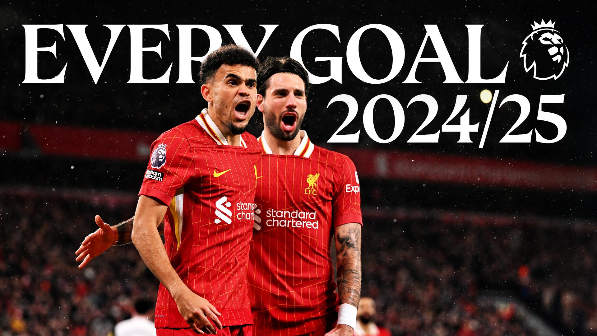 Watch every Liverpool goal from 2024-25 Premier League title-winning season