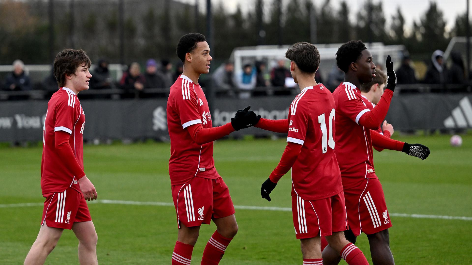 U18s match report: Liverpool score seven in league win over Burnley