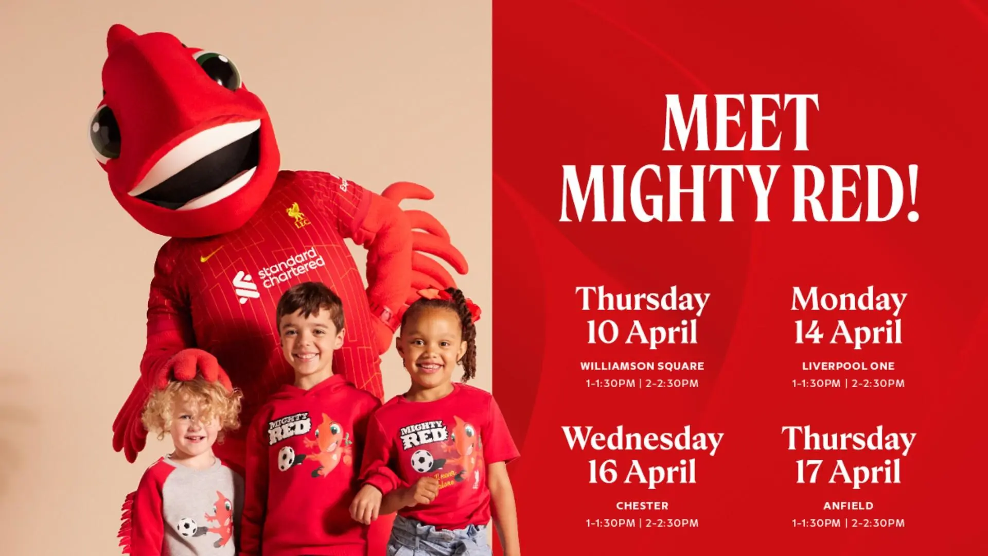 Easter fun with Mighty Red coming to LFC stores