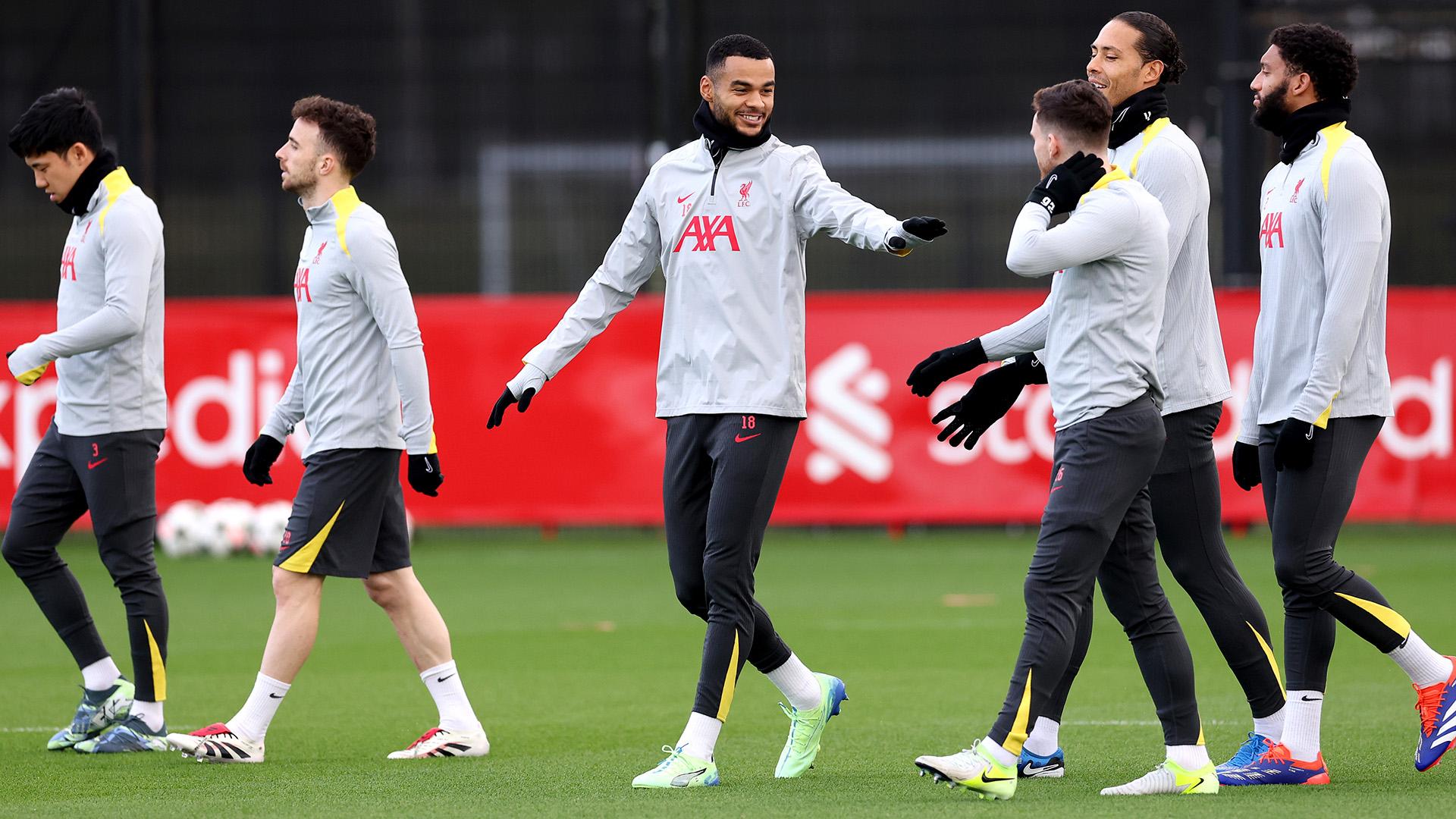 Watch again: Liverpool in Champions League training ahead of Girona