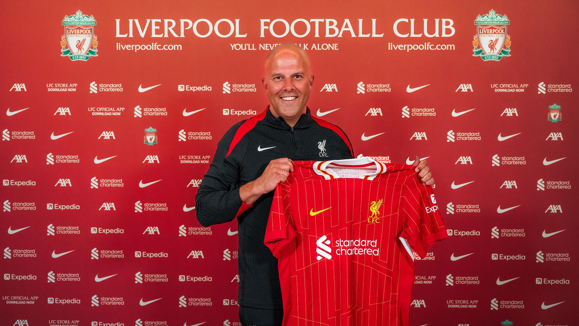 Photos: New LFC head coach Arne Slot at the AXA Training Centre
