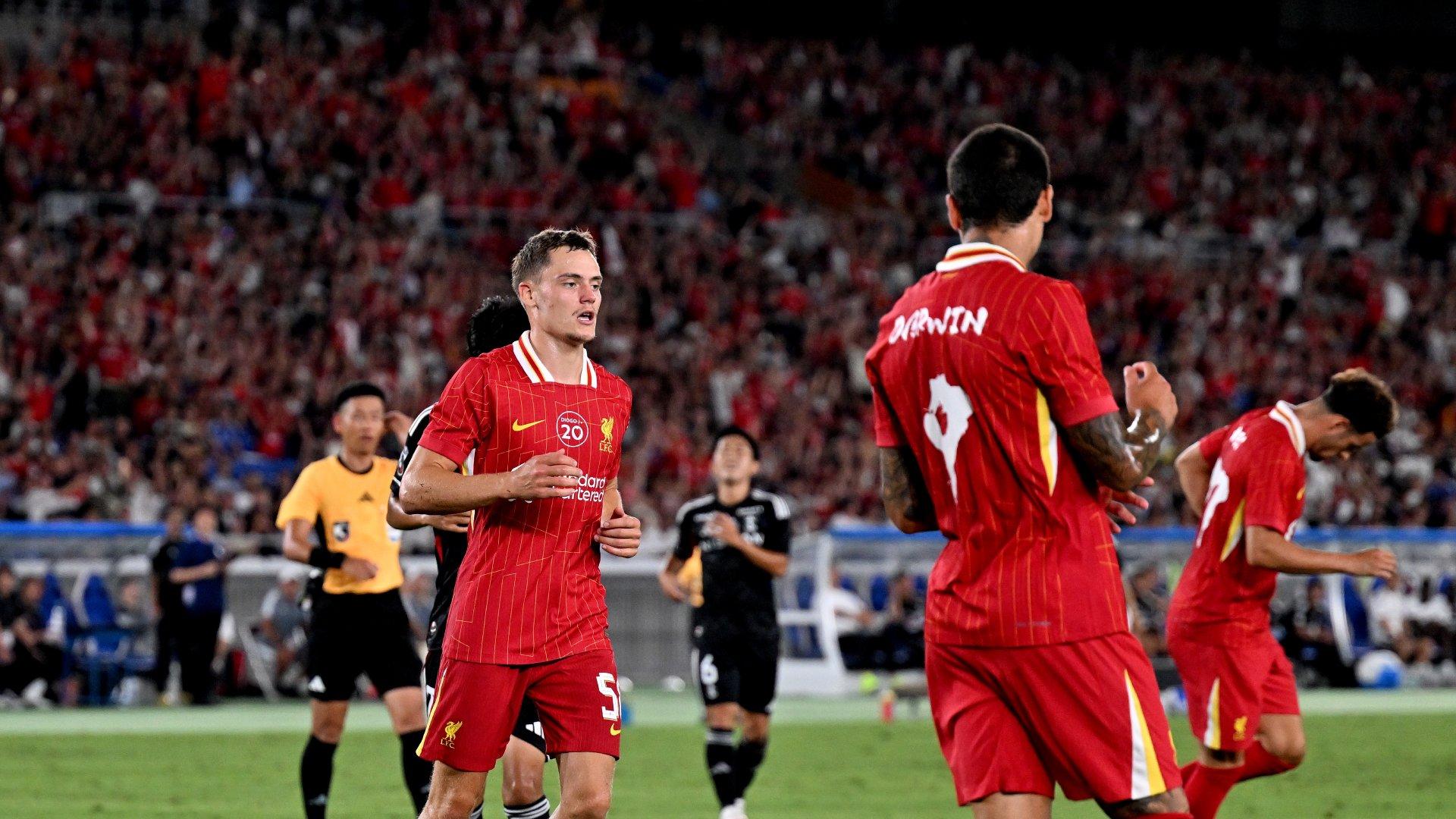 Wirtz scores and Ekitike debuts as Liverpool beat Yokohama FM to round off pre-season tour