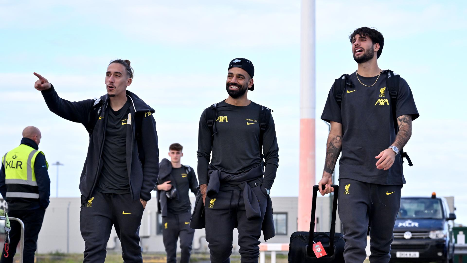 Departure photos: Liverpool squad set off for Leipzig UCL trip