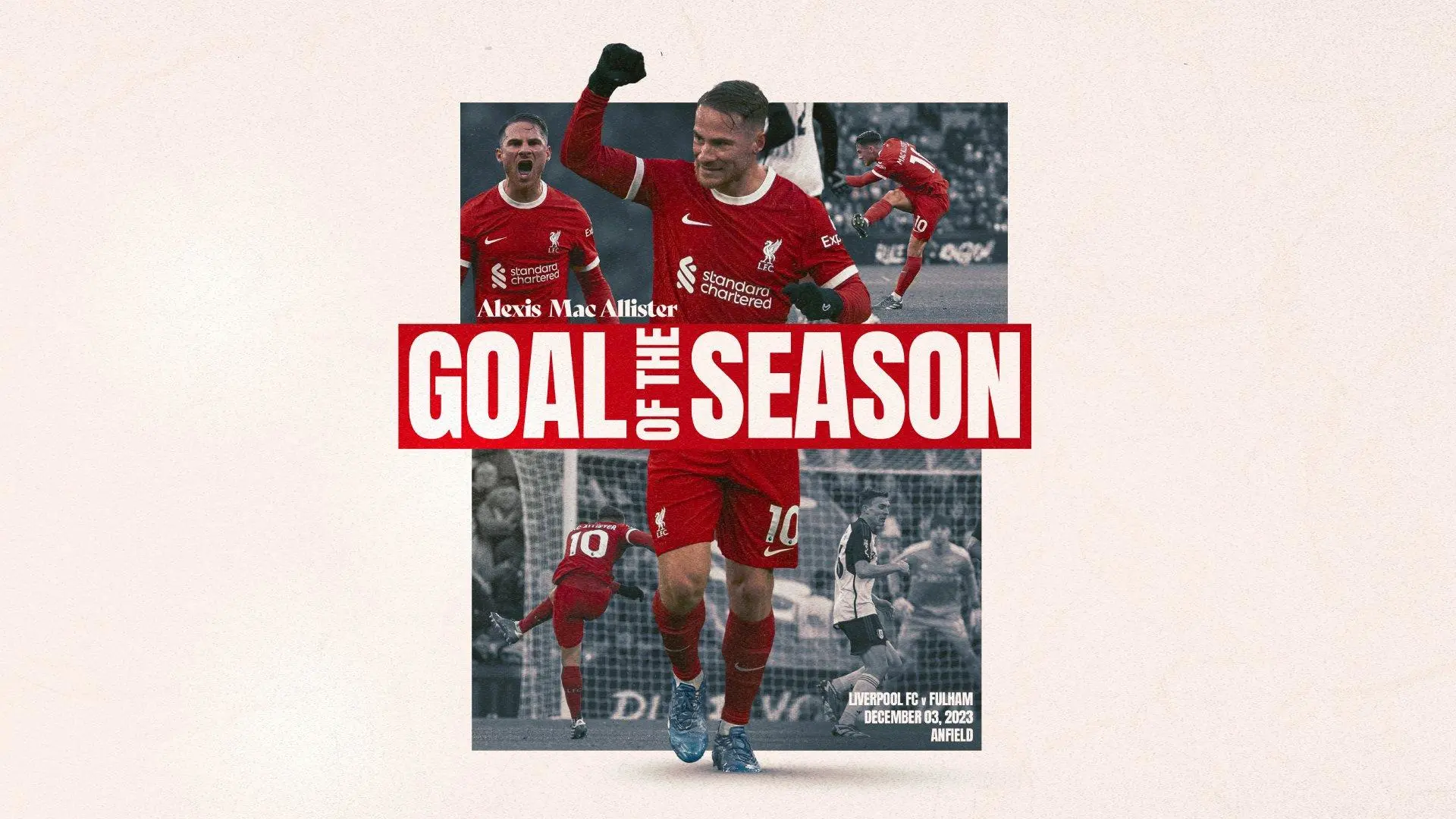 Alexis Mac Allister wins Liverpool Men's Goal of the Season award
