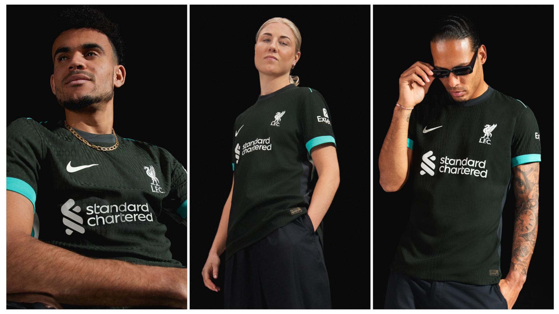 Photoshoot: Liverpool players model new Nike 2024-25 away kit