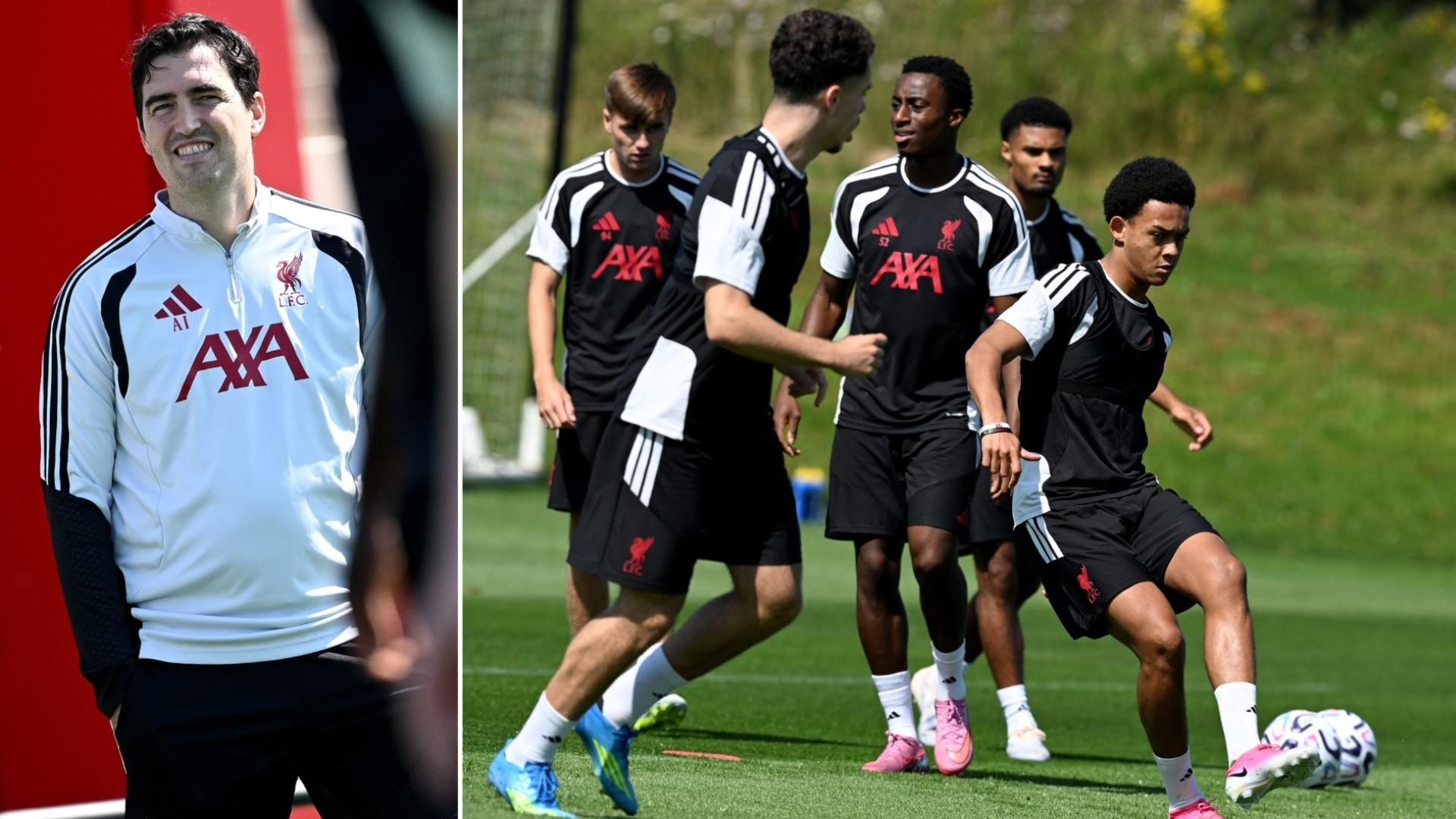 Photos: LFC U21s continue pre-season work as Andoni Iraola watches on