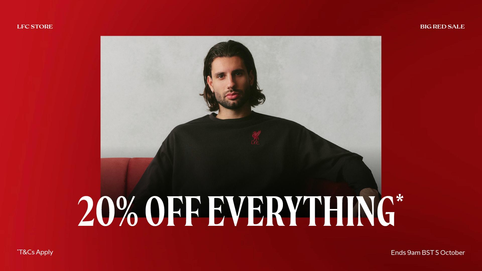 The Big Red Sale continues: Get 20% off everything now*
