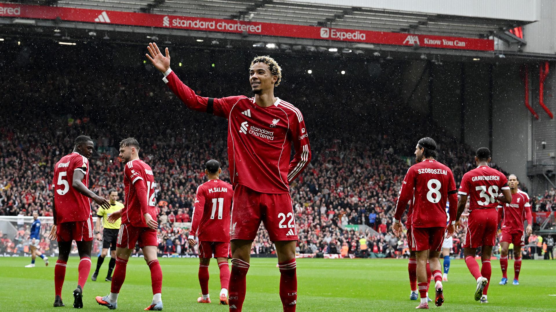 Ryan Gravenberch and Hugo Ekitike score as Liverpool earn Merseyside derby victory