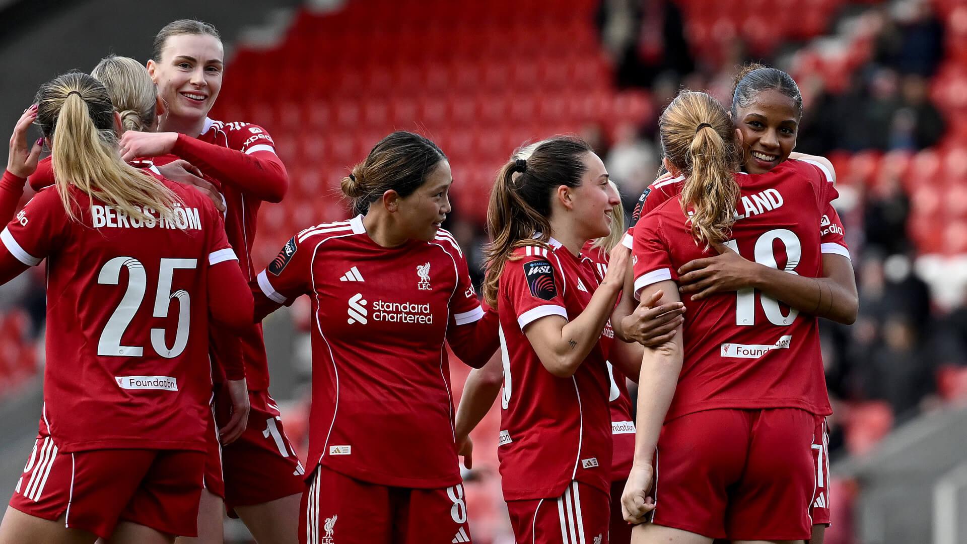 Watch WSL highlights: Liverpool 4-1 Aston Villa