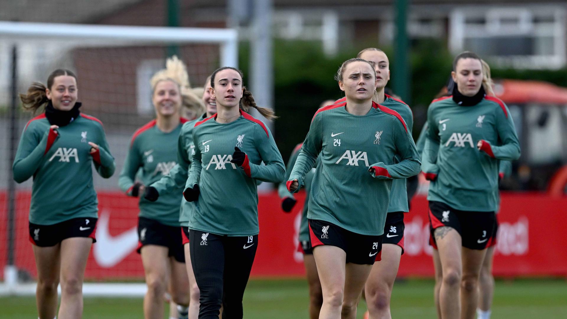 Training photos: LFC Women prepare for Anfield showdown with Man Utd