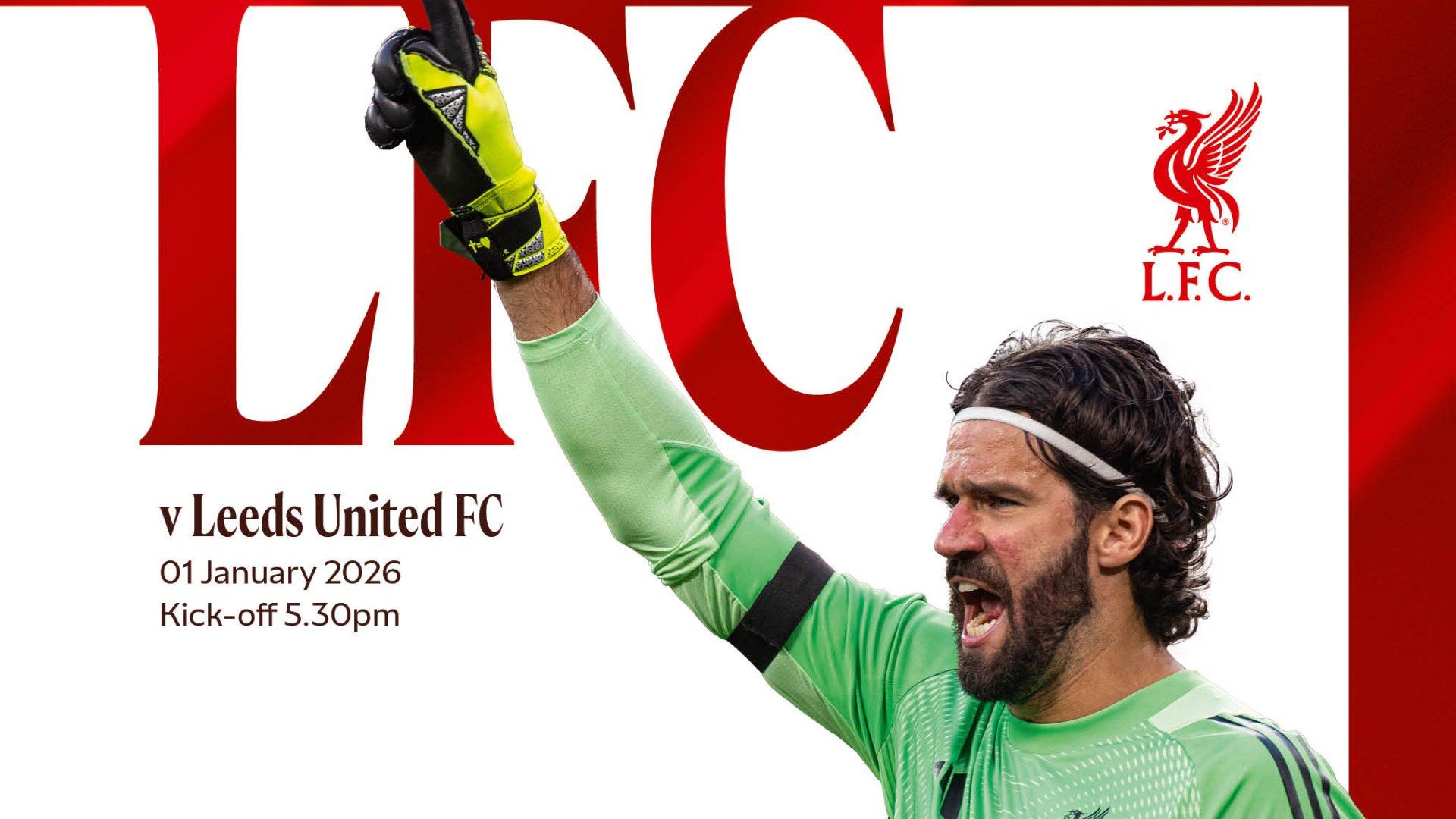 Get your Liverpool v Leeds United matchday programme