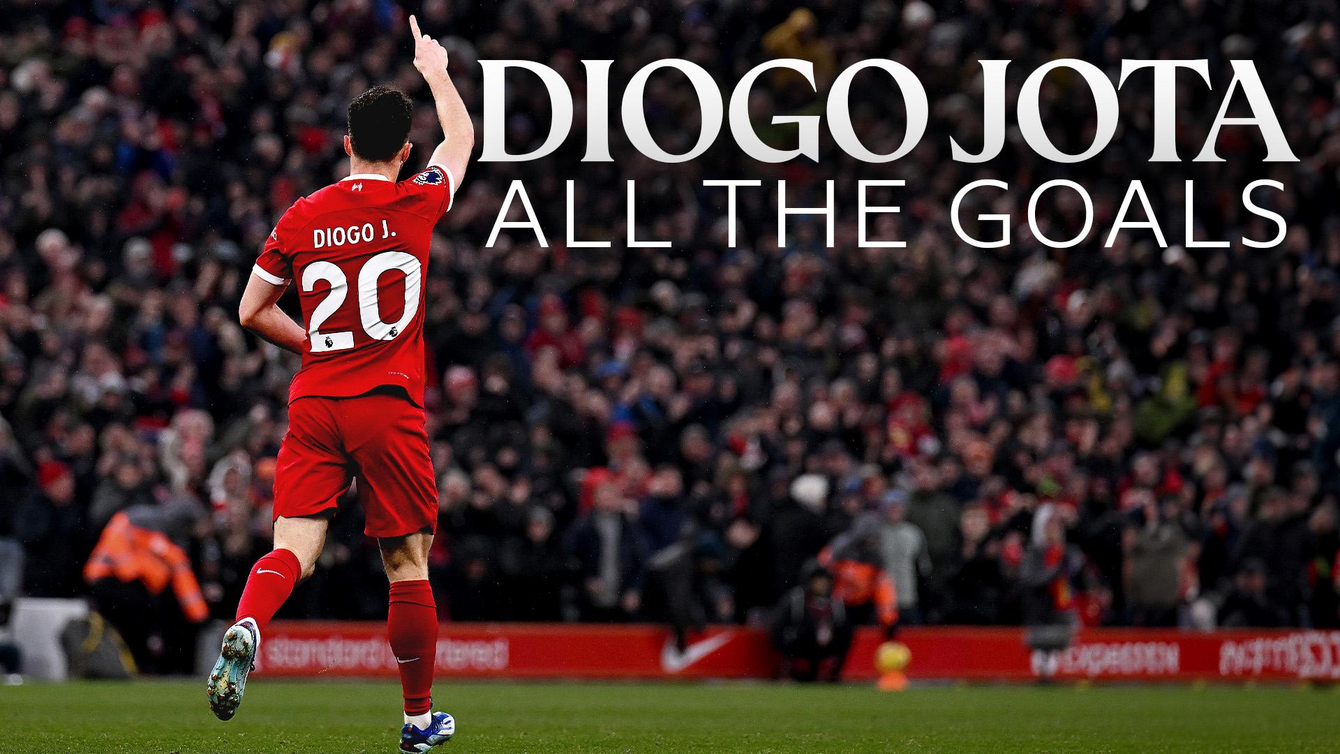 Watch all of Diogo Jota's 65 goals for Liverpool