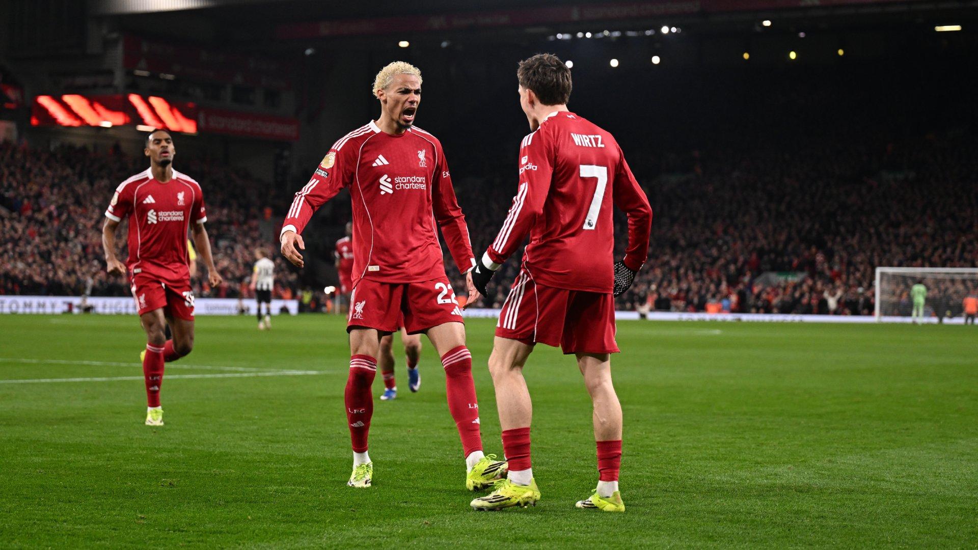 Hugo Ekitike scores twice as Liverpool come from behind to beat Newcastle 4-1