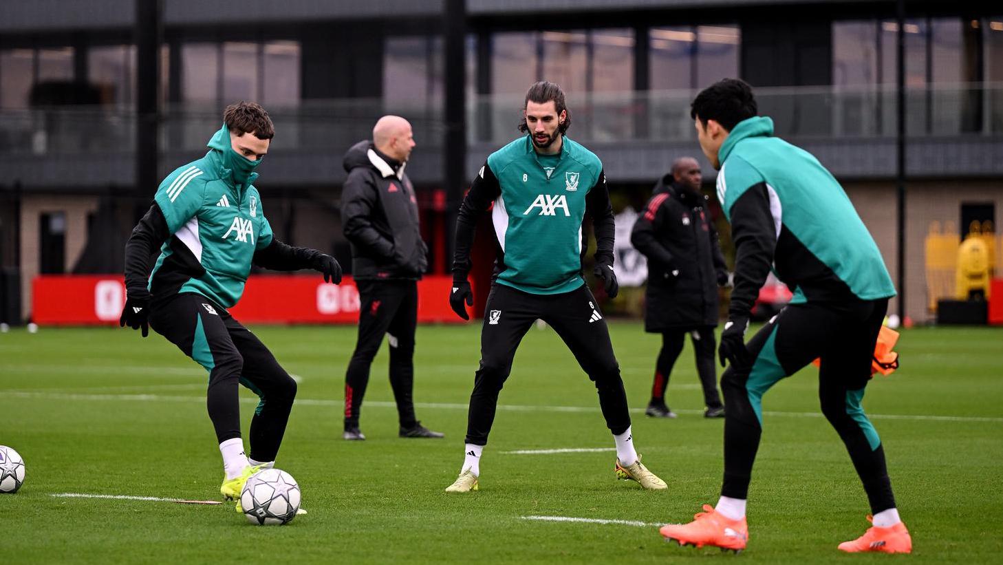 Training gallery: Liverpool's work ahead of UCL meeting with Qarabag