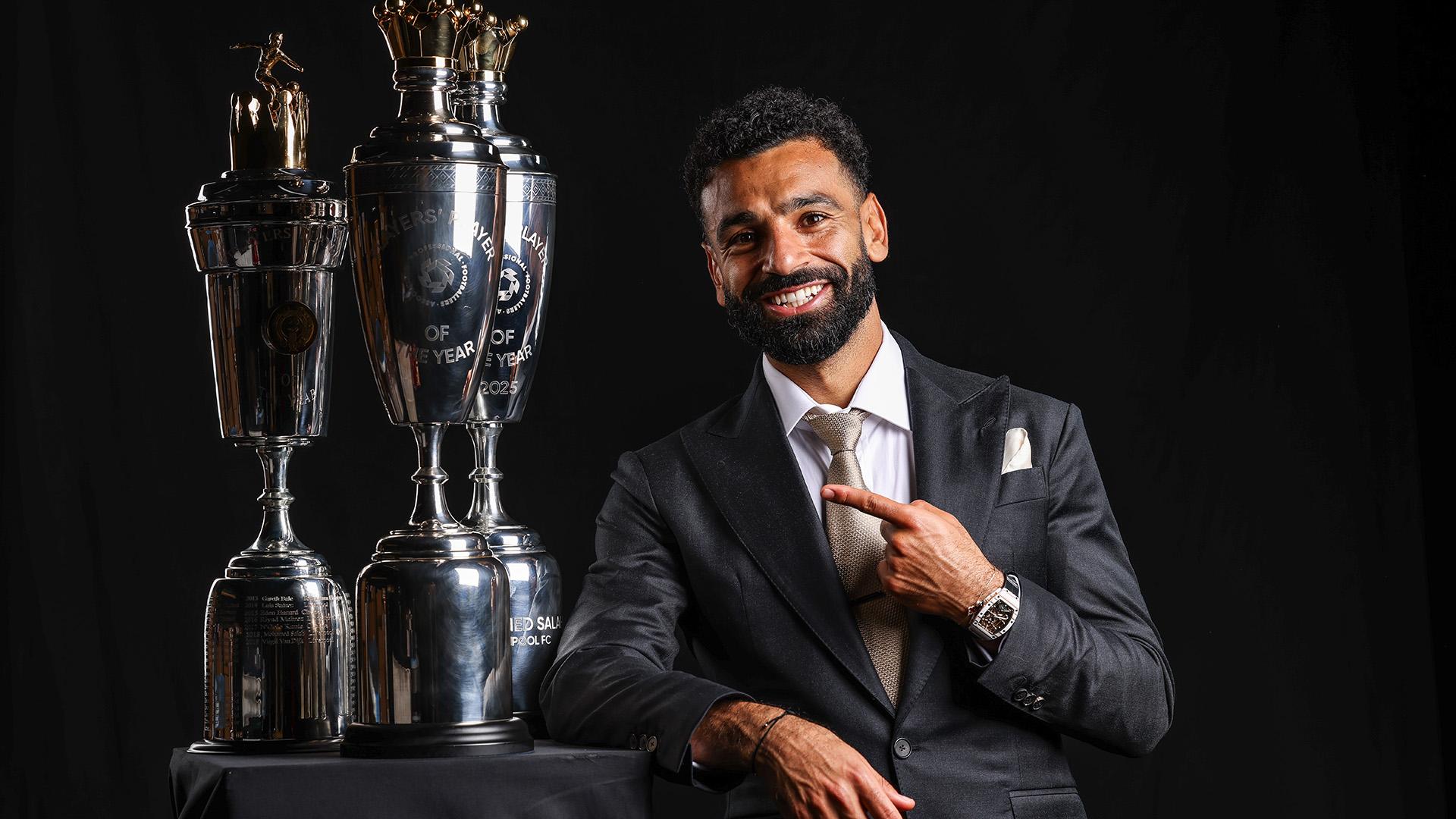 Gallery: Mohamed Salah and his three PFA Player of the Year awards