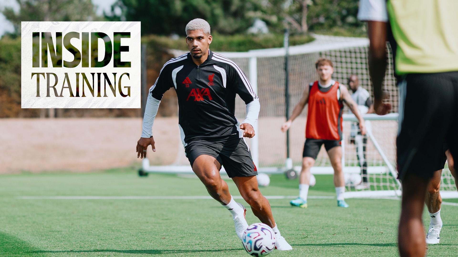 Free Inside Training video: Araujo, Mac Allister, Jacquet and Jones take part in intense session