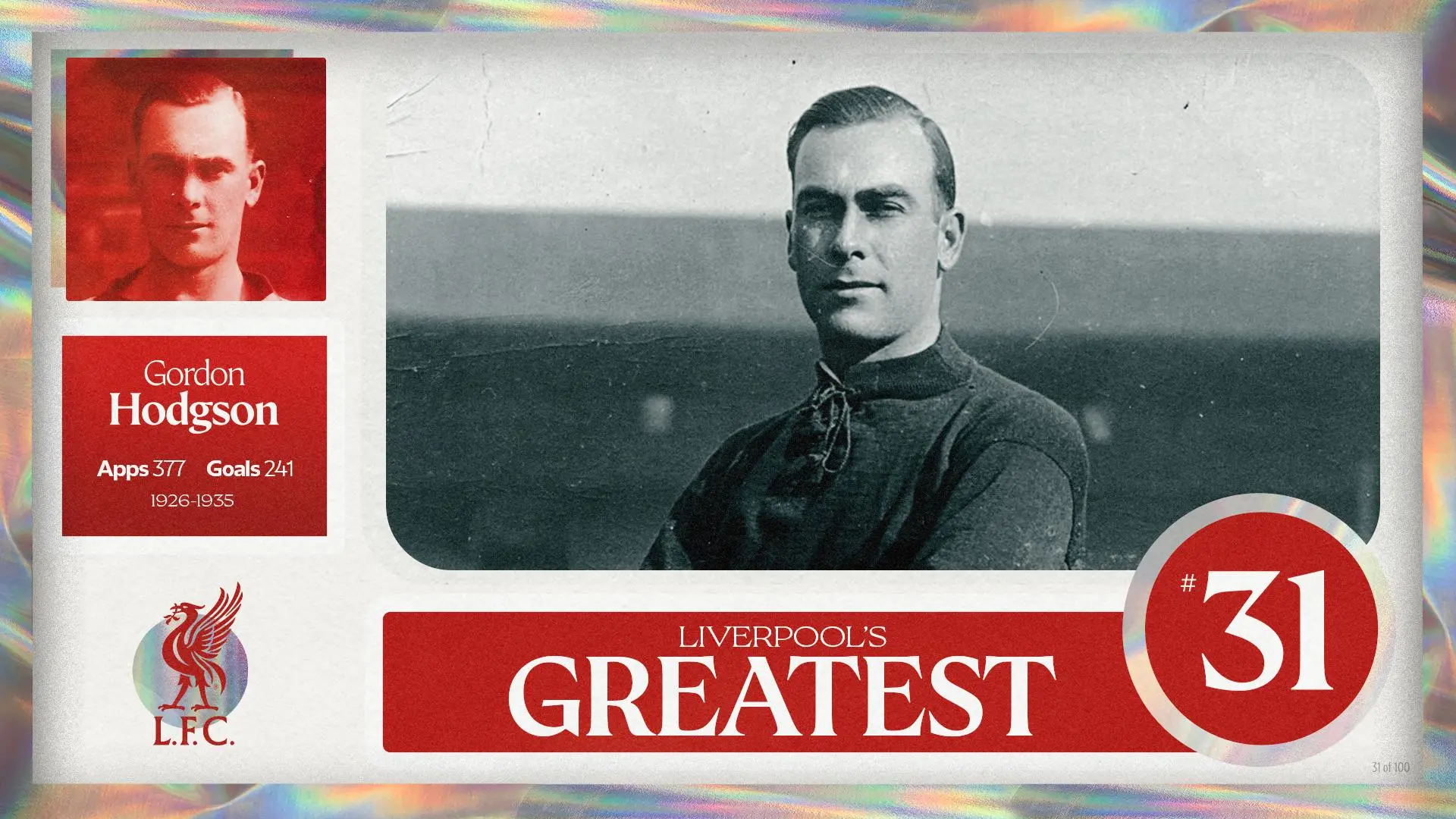 Liverpool's Greatest - No.31: Gordon Hodgson