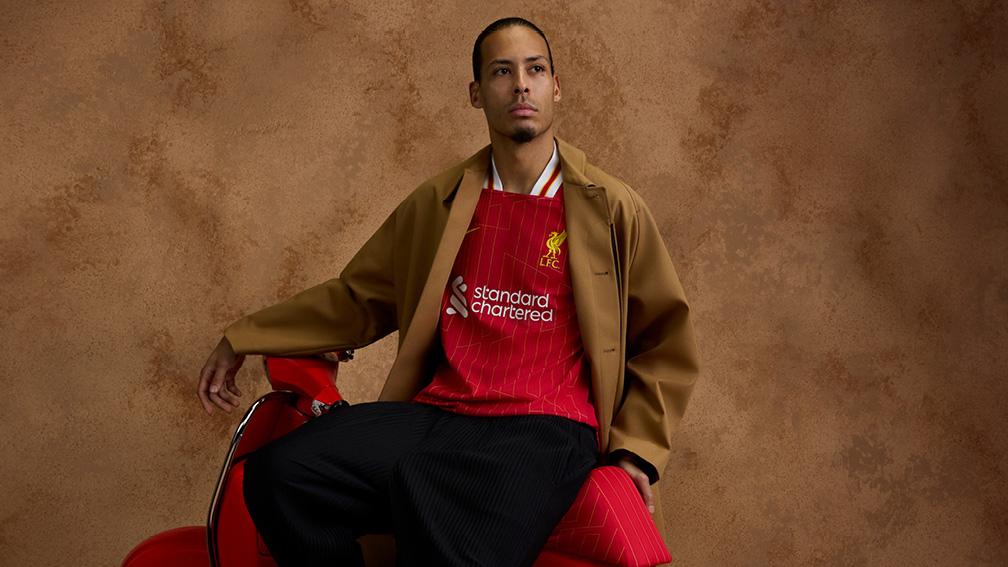 Photos: Players wear 2024-25 Liverpool home kit for first time