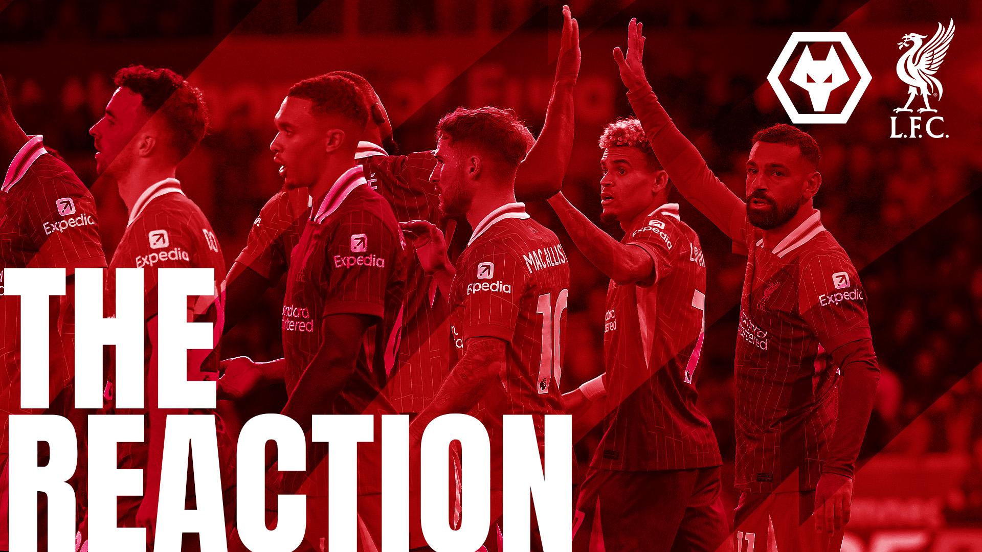 Listen now: Slot, Konate and fans give 'The Reaction' to Molineux win