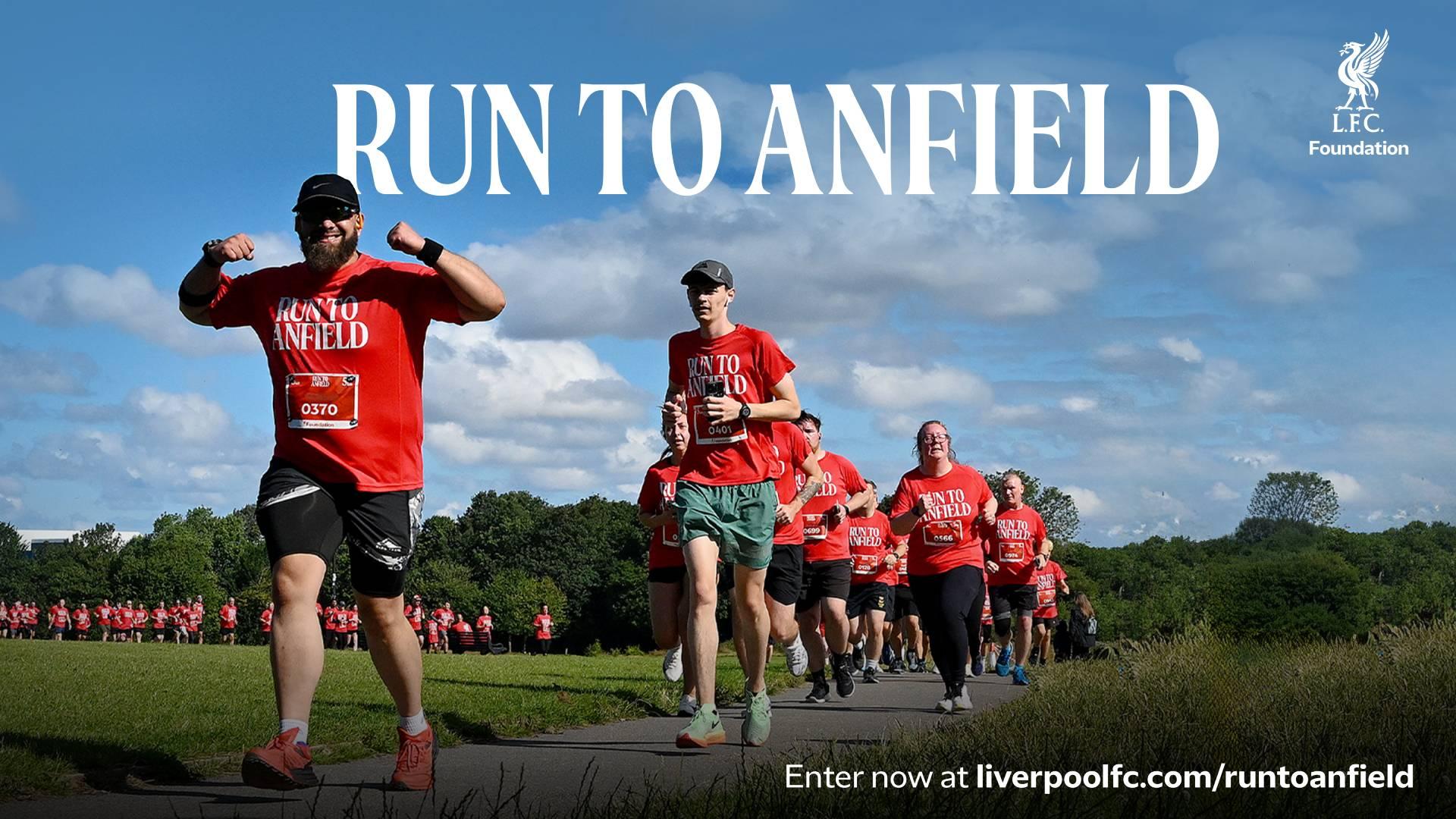 Registrations open for Run to Anfield 2026