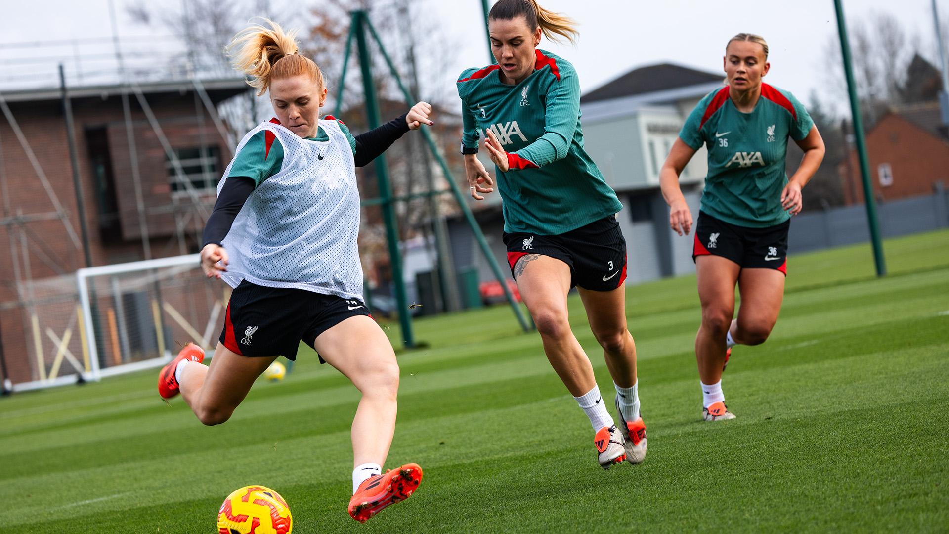 37 training photos as LFC Women prepare for Merseyside derby at Everton