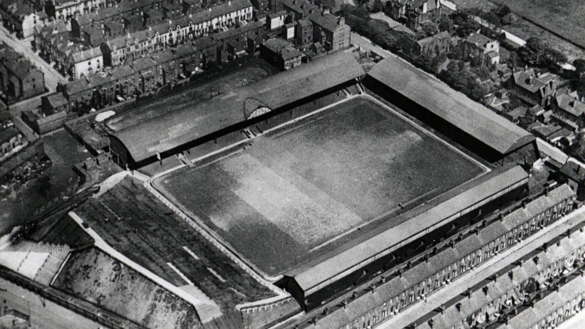 The drawings that show the first transformation of Anfield