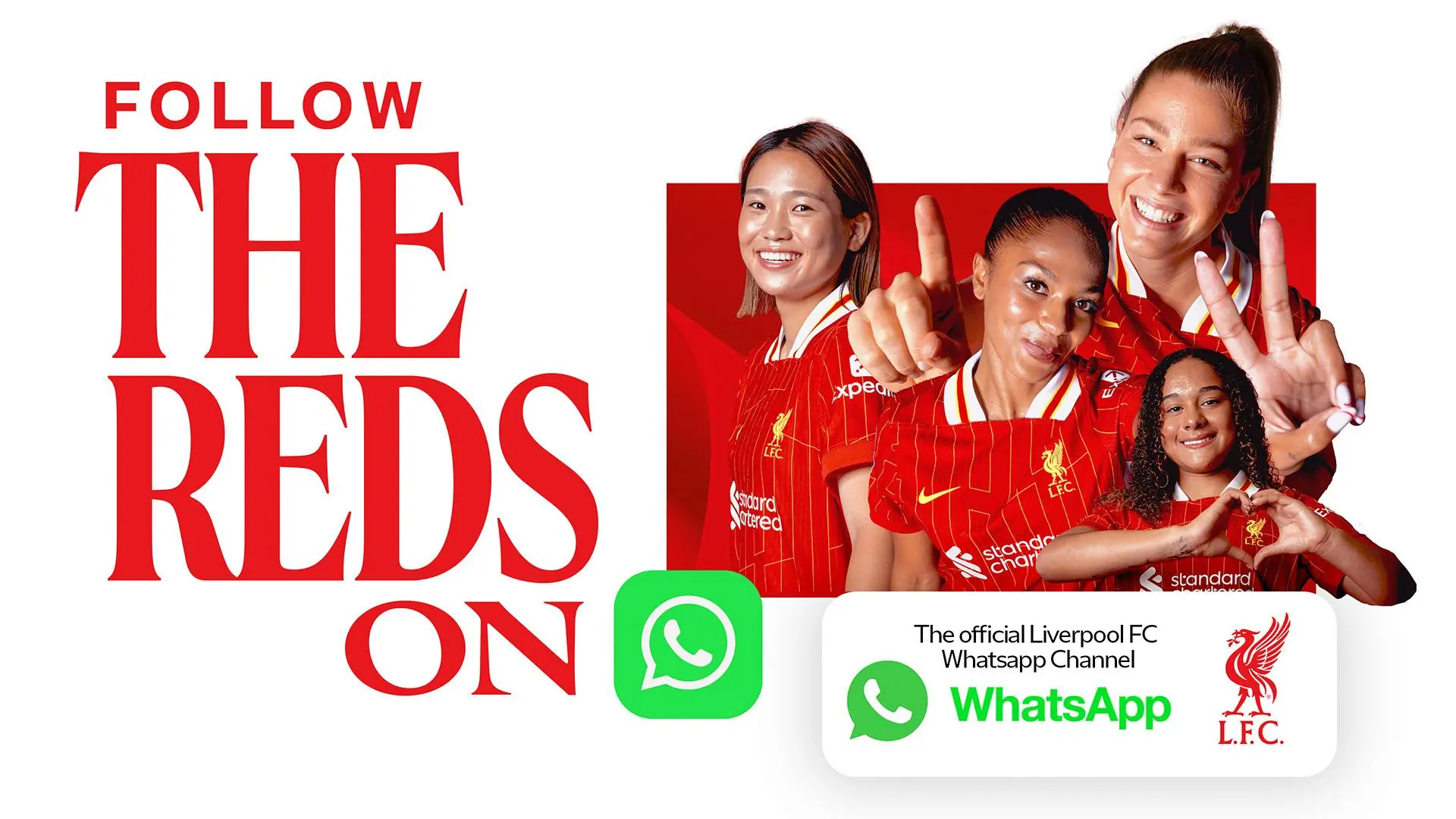 Follow the new dedicated WhatsApp channel for LFC Women