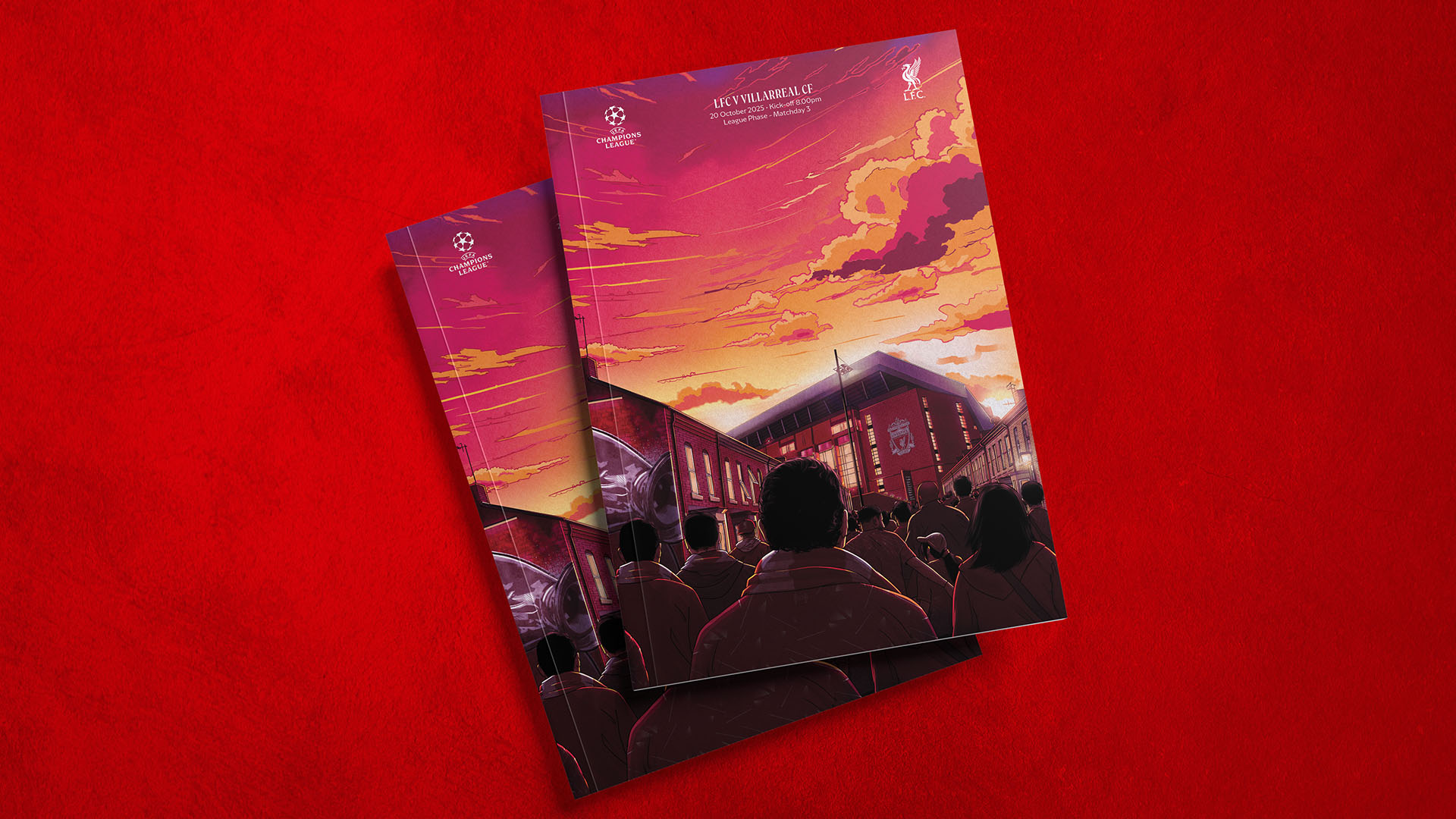 Villarreal Champions League artist programme cover - 17/10/2026