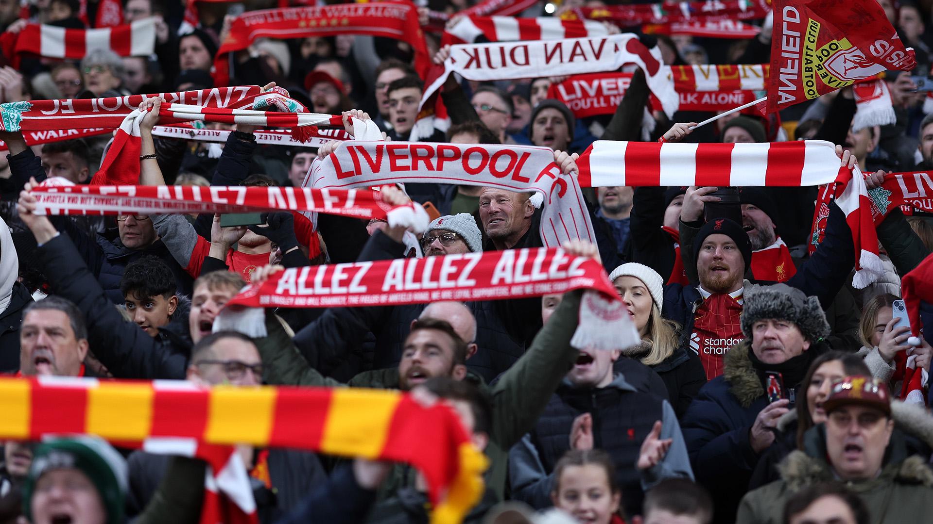 Anfield set to host record Merseyside derby attendance