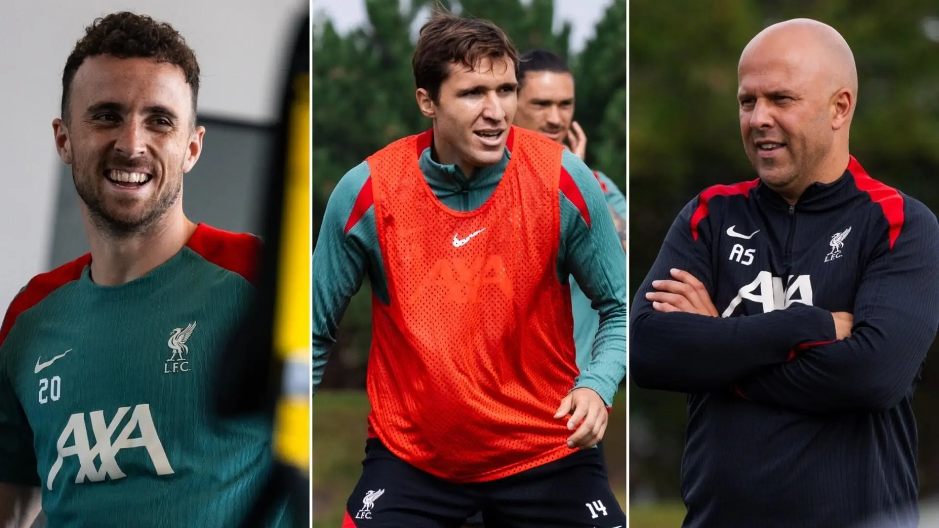Training photos: Federico Chiesa involved as Liverpool prepare for Old Trafford